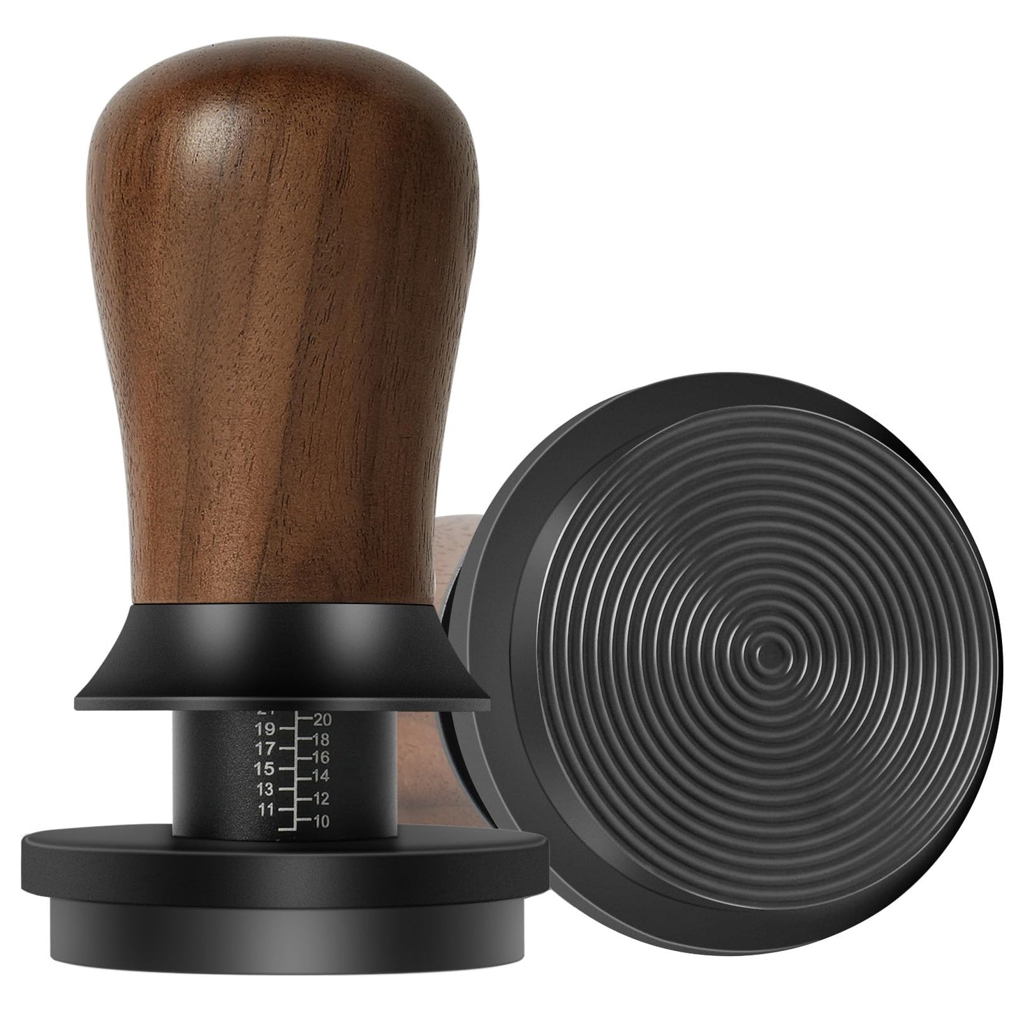 51mm Espresso Coffee Tamper - Premium Barista Coffee Tamper 30lb Calibrated Double Spring Titanium Coating Base Ground Espresso Tamper Fits for All 51mm Portafilters Espresso Accessories