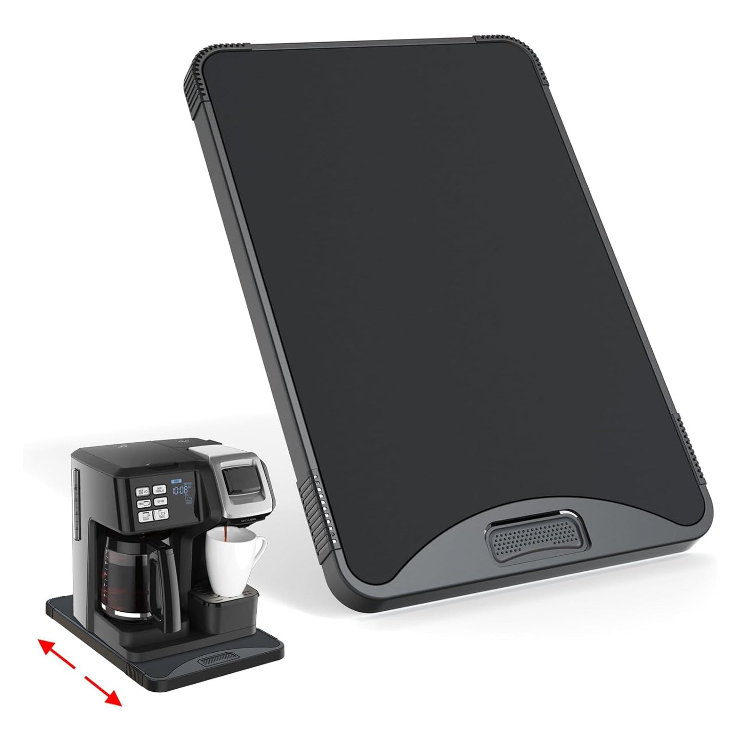 Appliance Rolling Tray Coffee Maker Slider coffee pull out tray sliding coffee maker tray Suitable for coffee machines air fryers and other appliances (10.3 W × 15.3D)